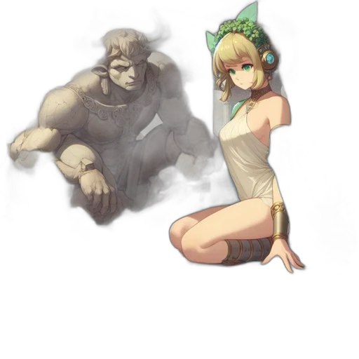 creature, mask, staff, animal transparent PNG cut-out