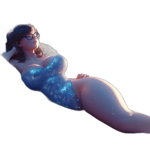 dress, creature, 3d render, concept art transparent PNG cut-out