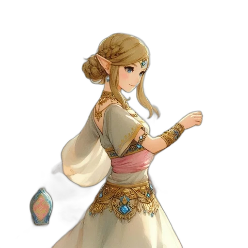 staff, dress, crown, sword transparent PNG cut-out