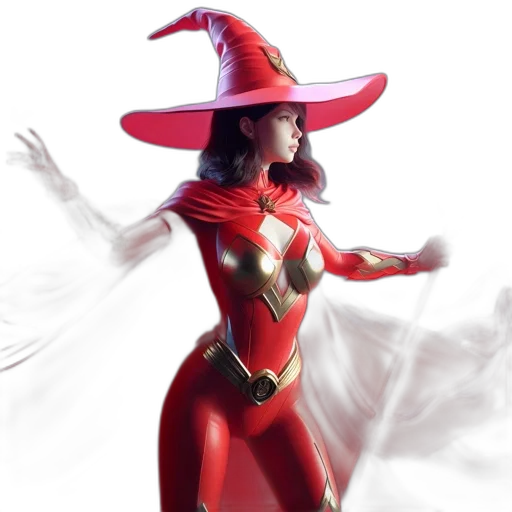 hat, dress, staff, concept art transparent PNG cut-out