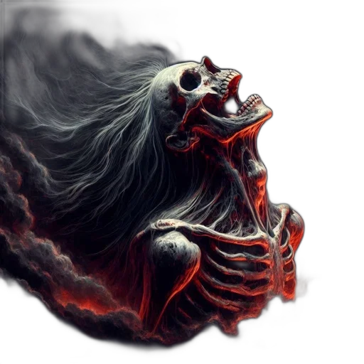 creature, mask, hair, face transparent PNG cut-out