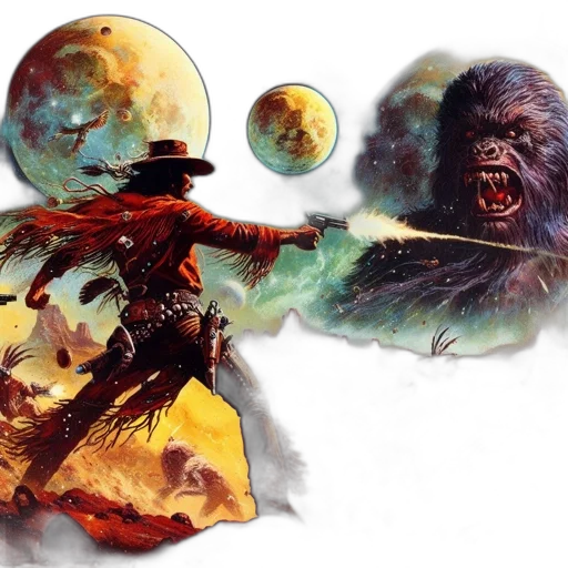 creature, mask, concept art, fantasy art transparent PNG cut-out