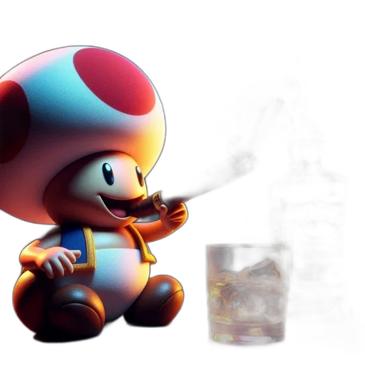 bottle, robot, 3d render, concept art transparent PNG cut-out