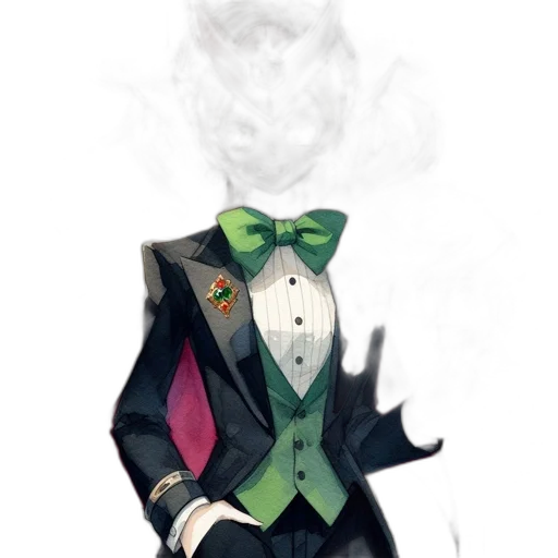mask, jacket, staff, hat transparent PNG cut-out