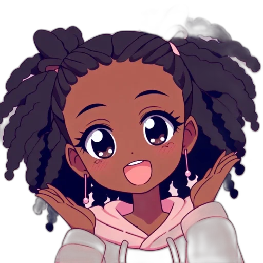 staff, hair, anime, cartoon transparent PNG cut-out