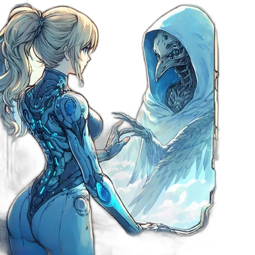 dress, concept art, comic book art, fantasy art transparent PNG cut-out