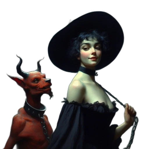 staff, dress, mask, hat transparent PNG cut-out