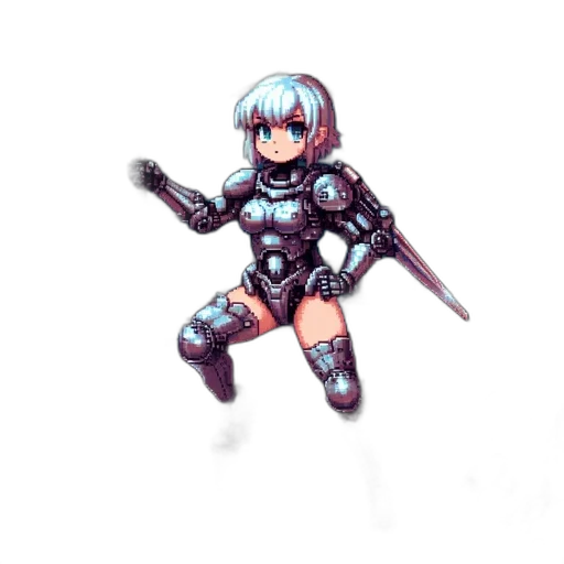 robot, weapon, sword, staff transparent PNG cut-out