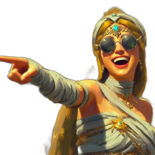 staff, weapon, face, crown transparent PNG cut-out