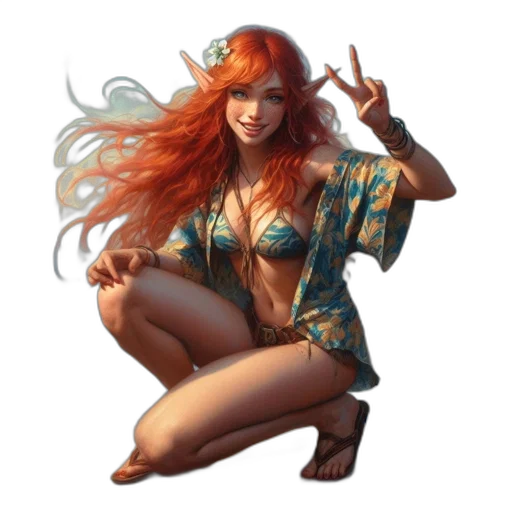 fantasy art, concept art, pixel art, comic book art transparent PNG cut-out