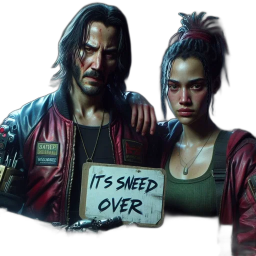 jacket, concept art, cyberpunk, comic book art transparent PNG cut-out