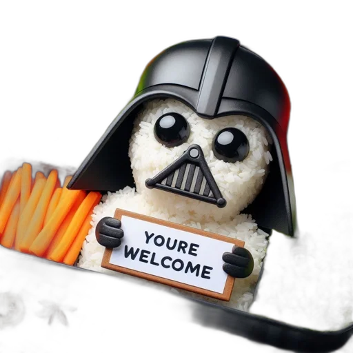 food, bento, box, darth transparent PNG cut-out