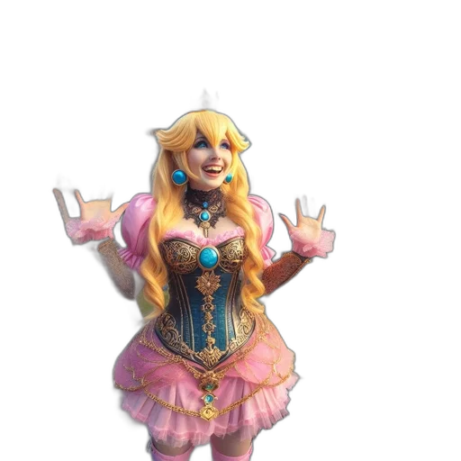dress, fantasy art, concept art, 3d render transparent PNG cut-out