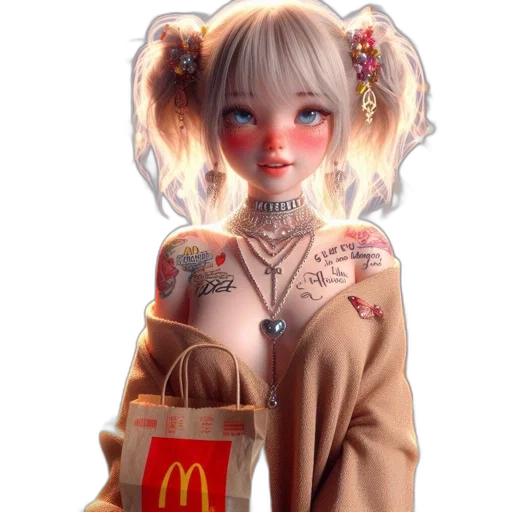 robot, food, creature, dress transparent PNG cut-out