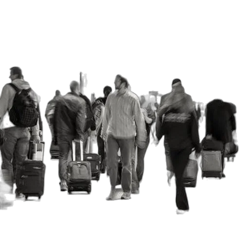 staff, black, white, photo transparent PNG cut-out
