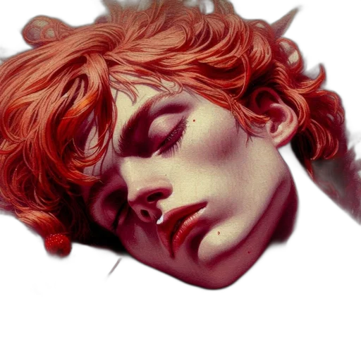 face, mask, crown, hair transparent PNG cut-out