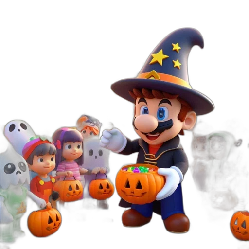 concept art, 3d render, during, halloween transparent PNG cut-out