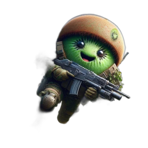 weapon, creature, staff, robot transparent PNG cut-out