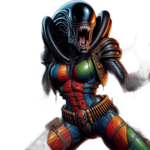 comic book art, concept art, intimidating, figure transparent PNG cut-out