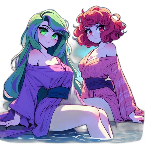 dress, crown, vaporwave, watercolor transparent PNG cut-out