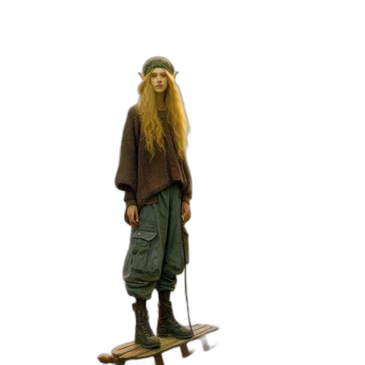 staff, creature, hat, concept art transparent PNG cut-out