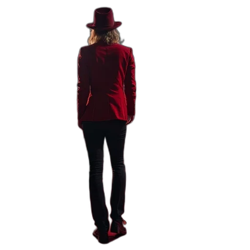 hat, jacket, staff, dress transparent PNG cut-out