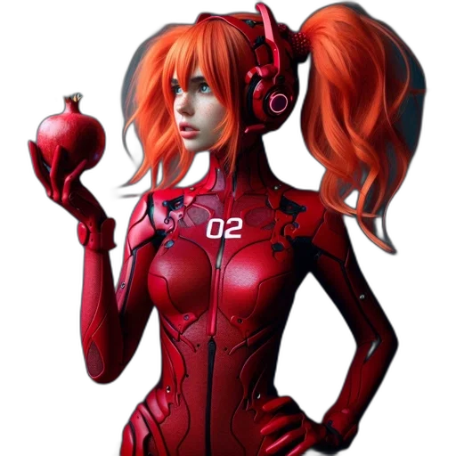robot, concept art, 3d render, comic book art transparent PNG cut-out