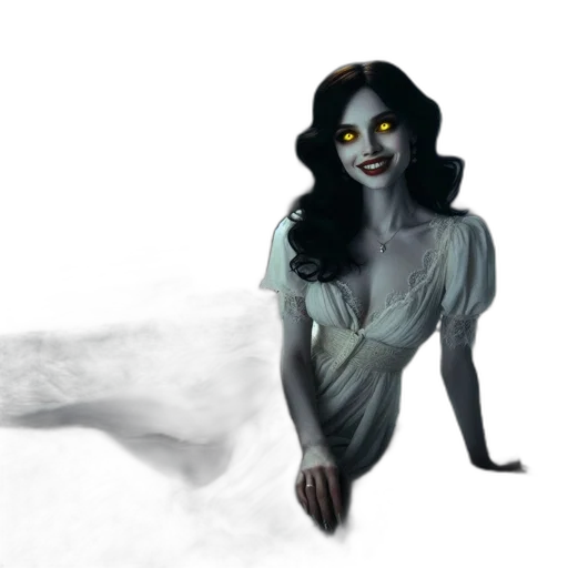 creature, mask, dress, jewelry transparent PNG cut-out