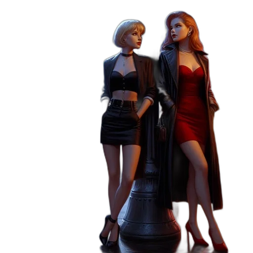 dress, 3d render, concept art, comic book art transparent PNG cut-out