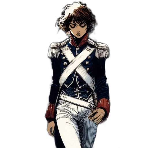 jacket, sword, staff, crown transparent PNG cut-out