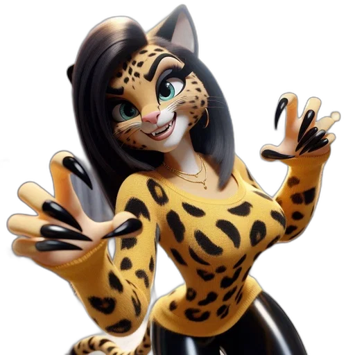 animal, 3d render, cartoon, concept art transparent PNG cut-out