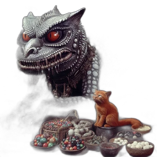 dragon, creature, jewelry, animal transparent PNG cut-out