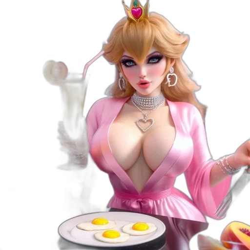 food, dress, 3d render, concept art transparent PNG cut-out