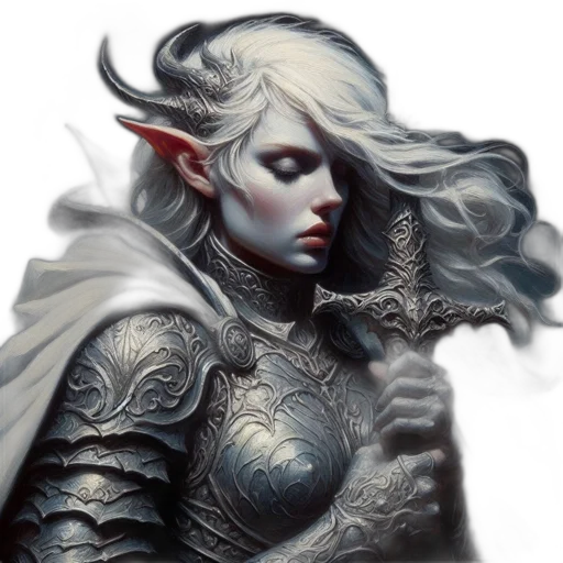 dragon, face, sword, staff transparent PNG cut-out