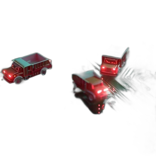 car, weapon, concept art, 3d render transparent PNG cut-out