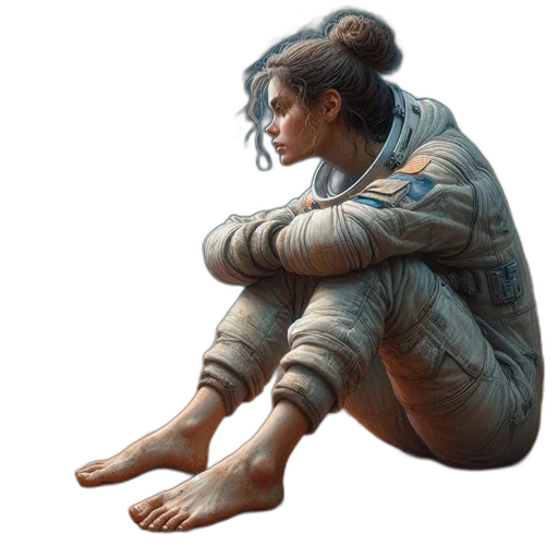 jacket, face, creature, concept art transparent PNG cut-out