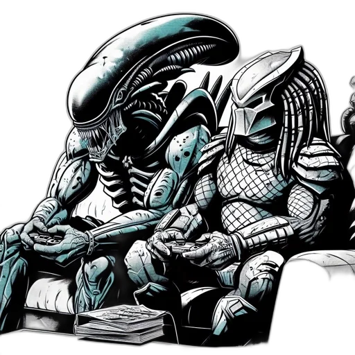 concept art, comic book art, fantasy art, outer space transparent PNG cut-out