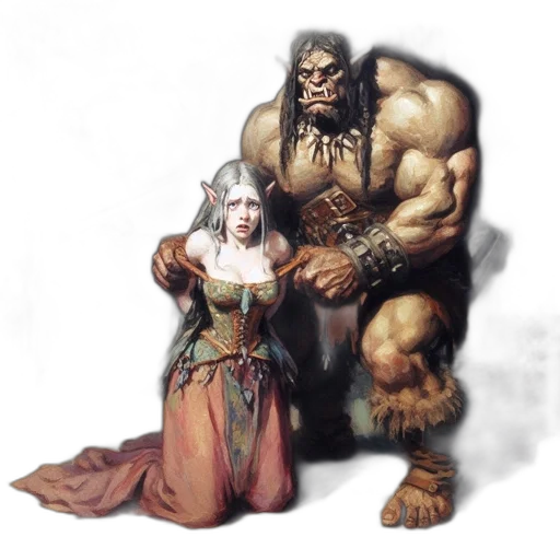 creature, dress, concept art, fantasy art transparent PNG cut-out