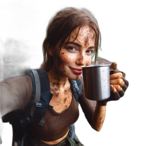 weapon, face, photorealistic, concept art transparent PNG cut-out