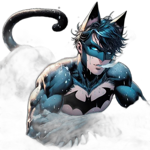 comic book art, concept art, fantasy art, cartoon transparent PNG cut-out