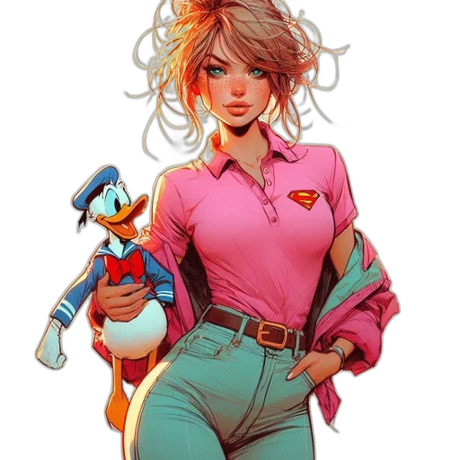 jacket, comic book art, concept art, cartoon transparent PNG cut-out