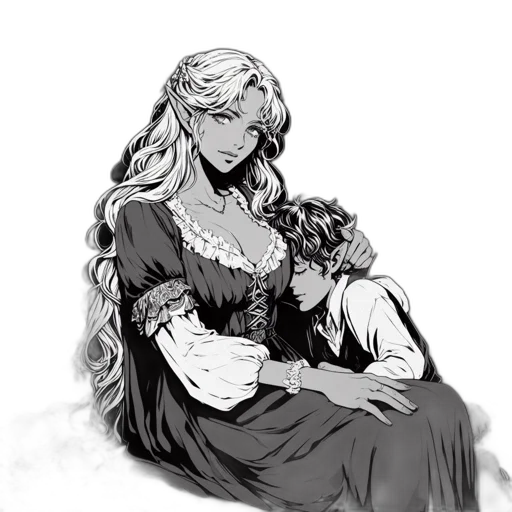 dress, crown, concept art, fantasy art transparent PNG cut-out