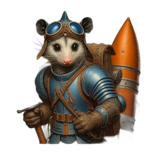 staff, animal, weapon, fantasy art transparent PNG cut-out