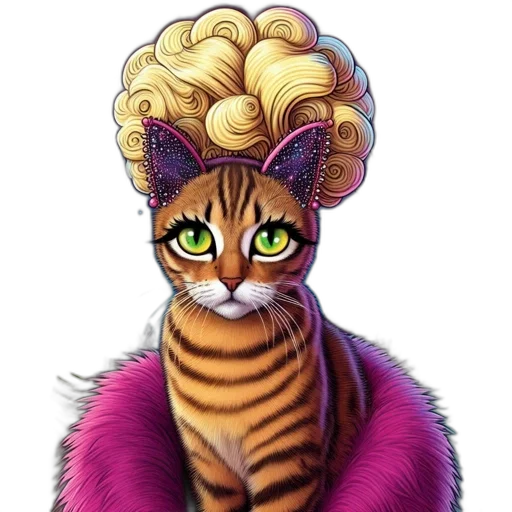 animal, crown, hair, creature transparent PNG cut-out