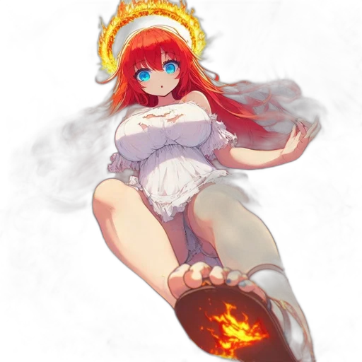 dress, staff, hat, weapon transparent PNG cut-out