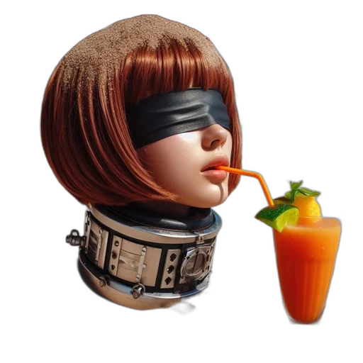 robot, food, staff, face transparent PNG cut-out