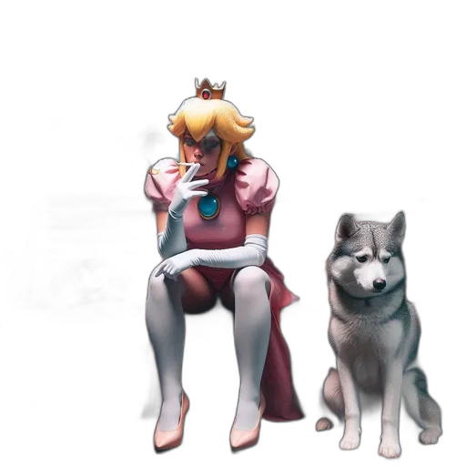 staff, animal, creature, crown transparent PNG cut-out