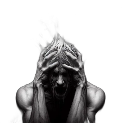 mask, face, hair, creature transparent PNG cut-out