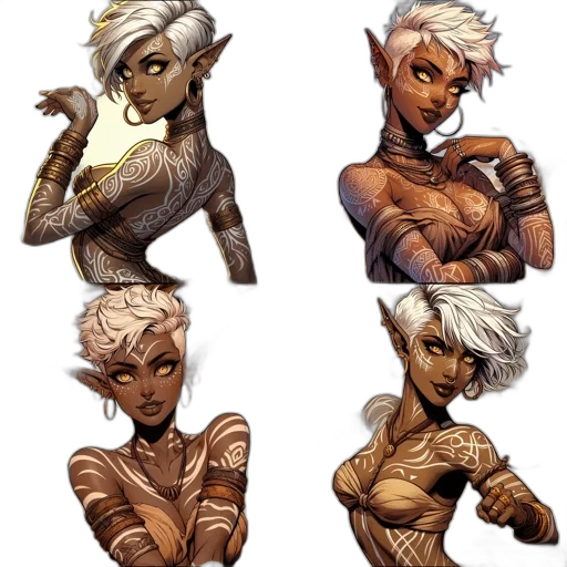 concept art, fantasy art, pixel art, comic book art transparent PNG cut-out