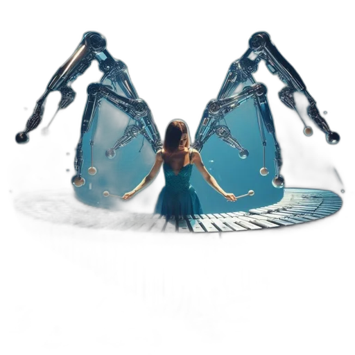 robot, umbrella, jewelry, creature transparent PNG cut-out